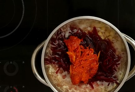 Фото шага рецепта Борщ с фасолью 126163 шаг 8  