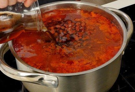 Фото шага рецепта Борщ с фасолью 126163 шаг 9  