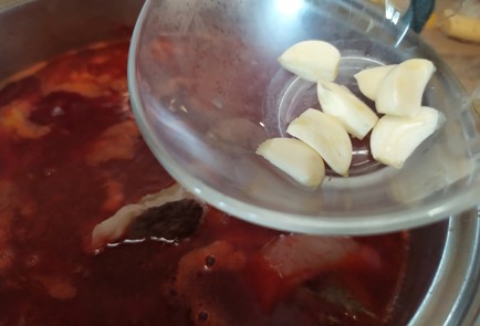 Фото шага рецепта Борщ с фасолью 189385 шаг 10  