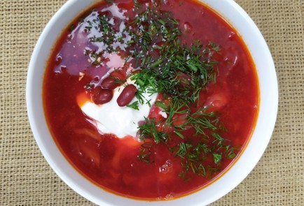 Фото шага рецепта Борщ с фасолью 189385 шаг 11  