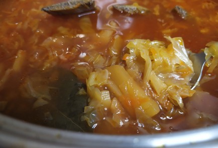 Фото шага рецепта Борщ с фасолью 189385 шаг 8  