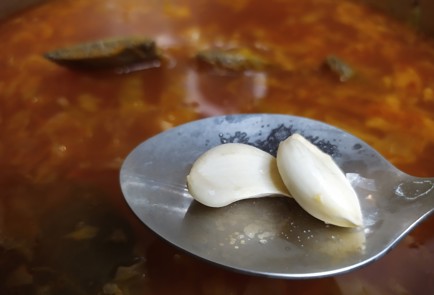 Фото шага рецепта Борщ с говяжьим ребром и молодой капустой 188978 шаг 9  