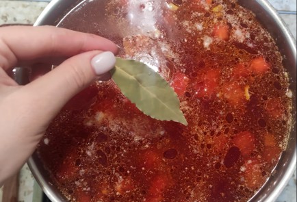 Фото шага рецепта Борщ с помидорами 173632 шаг 16  