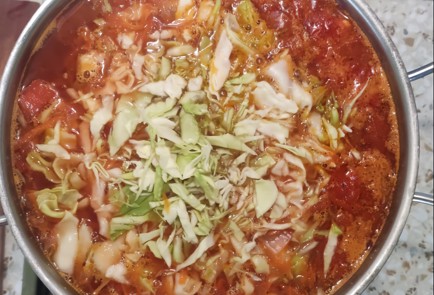 Фото шага рецепта Борщ с помидорами 173632 шаг 18  