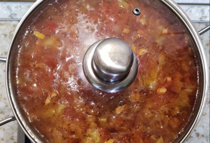 Фото шага рецепта Борщ с помидорами 173632 шаг 20  