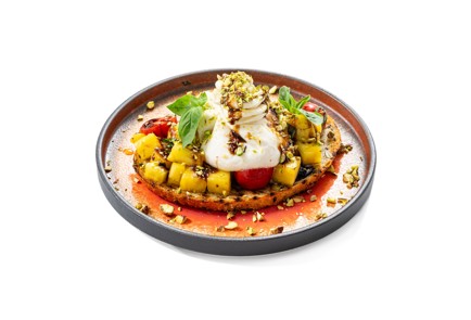 Фото шага рецепта Брускетта с ананасом на гриле и бурратой 187805 шаг 11  