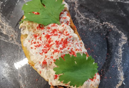 Фото шага рецепта Брускетта с баклажаном 173723 шаг 9  