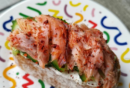 Фото шага рецепта Брускетта с горбушей 175221 шаг 10  