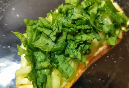 Фото шага рецепта Брускетта с овощами и зеленью 173722 шаг 10  