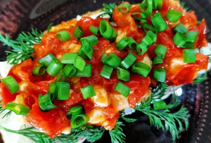 Фото шага рецепта Брускетта с помидорами черри и сыром 173719 шаг 10  