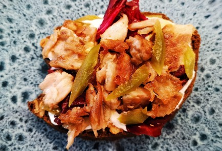 Фото шага рецепта Брускетта со свининой 174929 шаг 10  