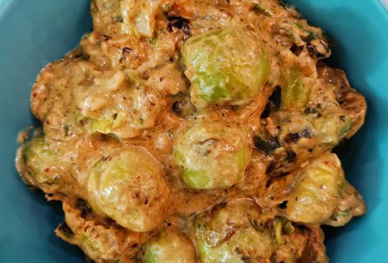 Фото шага рецепта Брюссельская капуста со сливками и сыром 152512 шаг 11