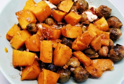 Фото шага рецепта Брюссельская капуста запеченная с тыквой 140442 шаг 20  