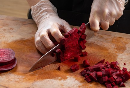 Фото шага рецепта Булгур со свеклой и эдамамэ 176024 шаг 4  