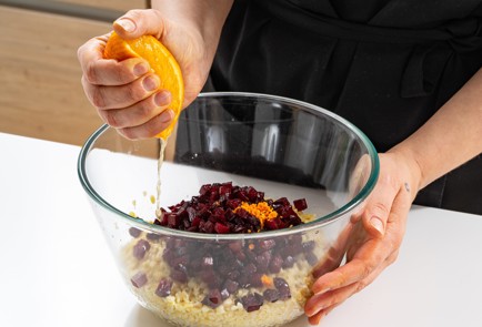 Фото шага рецепта Булгур со свеклой и эдамамэ 176024 шаг 8  