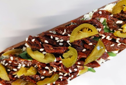 Фото шага рецепта Бутерброд с вялеными помидорами 188877 шаг 8  