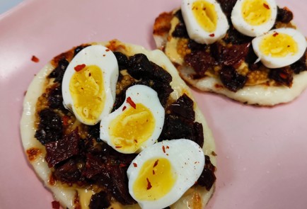 Фото шага рецепта Бутерброды из сыра халуми 174150 шаг 10  