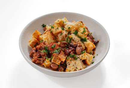 Фото шага рецепта Быстрое кассуле из консервированной фасоли 176119 шаг 10  