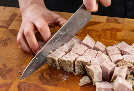 Фото шага рецепта Быстрое жаркое из печеной свинины 191066 шаг 4  