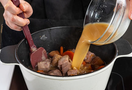 Фото шага рецепта Быстрое жаркое из печеной свинины 191066 шаг 9  