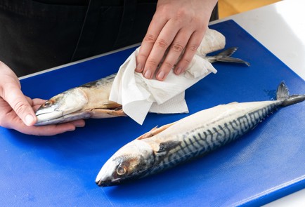 Фото шага рецепта Быстрый рецепт скумбрии в духовке 140919 шаг 2  