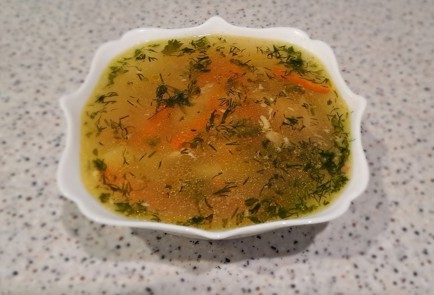 Фото шага рецепта Быстрый суп на курином бульоне 189510 шаг 11  