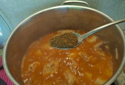 Фото шага рецепта Чахохбили из курицы и картофеля 186714 шаг 13  