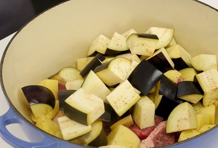 Фото шага рецепта Рагу из баранины с овощами чанахи 125354 шаг 9  