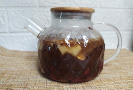 Фото шага рецепта Чай с черной смородиной и мятой 190797 шаг 8  