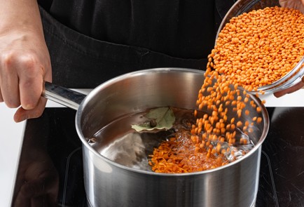 Фото шага рецепта Чечевица с тартаром из трав и подсолнечным маслом 175583 шаг 5  