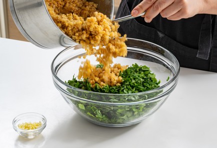 Фото шага рецепта Чечевица с тартаром из трав и подсолнечным маслом 175583 шаг 8  