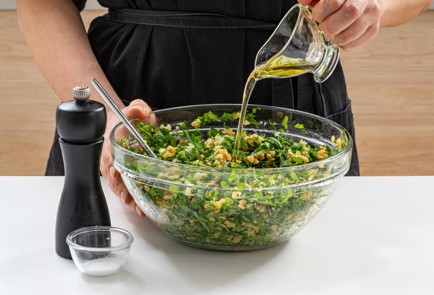 Фото шага рецепта Чечевица с тартаром из трав и подсолнечным маслом 175583 шаг 9  