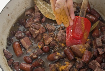 Фото шага рецепта Черные бобы со свининой 44237 шаг 5  