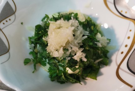 Фото шага рецепта Чесночная закуска из кабачка 186396 шаг 6  