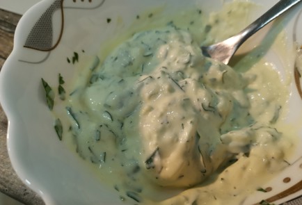 Фото шага рецепта Чесночная закуска из кабачка 186396 шаг 7  