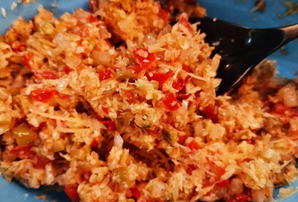 Фото шага рецепта Чесночные сырные хрустящие кетоломтики 152913 шаг 9  