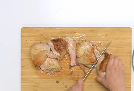 Фото шага рецепта Курица с чесноком чкмерули 139552 шаг 6  