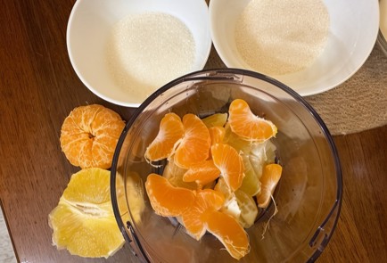 Фото шага рецепта Цитрусовый пудинг из рисовой манки 174858 шаг 2  