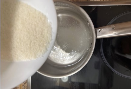 Фото шага рецепта Цитрусовый пудинг из рисовой манки 174858 шаг 3  