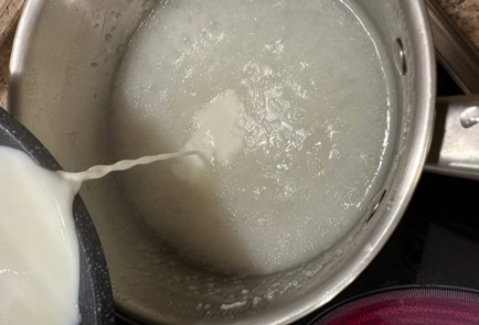 Фото шага рецепта Цитрусовый пудинг из рисовой манки 174858 шаг 4  