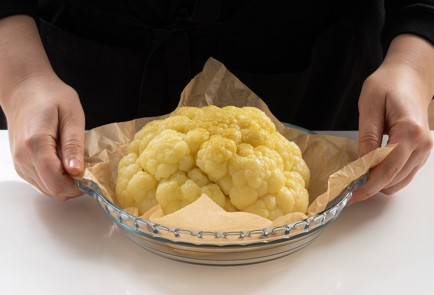 Фото шага рецепта Цветная капуста c соусом тхина 140218 шаг 5  