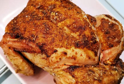 Фото шага рецепта Цыпленок корнишон запеченный на соли 152782 шаг 10  