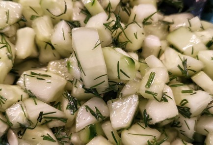 Фото шага рецепта Деревенский салат из огурцов 151284 шаг 10  