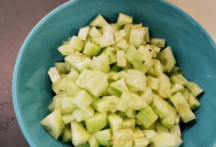 Фото шага рецепта Деревенский салат из огурцов 151284 шаг 5  