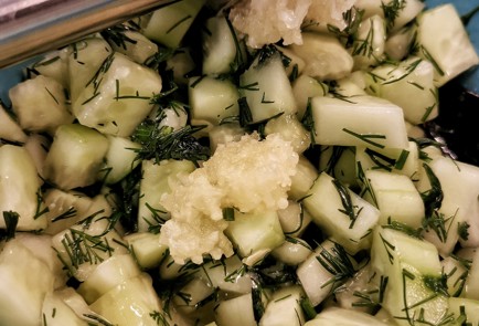 Фото шага рецепта Деревенский салат из огурцов 151284 шаг 9  