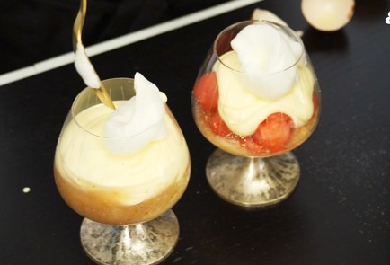 Фото шага рецепта Десерт с фруктами и козьим сыром 81090 шаг 5  