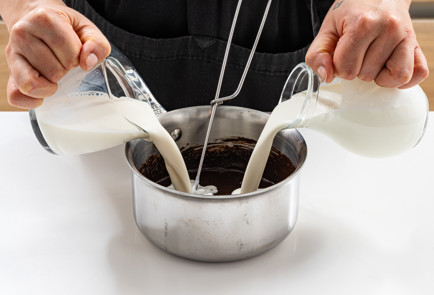 Фото шага рецепта Домашнее шоколадное мороженое 189249 шаг 3  