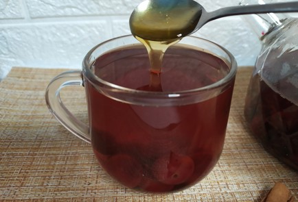 Фото шага рецепта Домашний чай с вишней и пряностями 190516 шаг 9