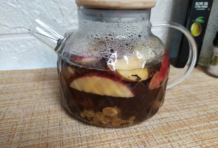 Фото шага рецепта Домашний чай с яблоком и корицей 190518 шаг 8  