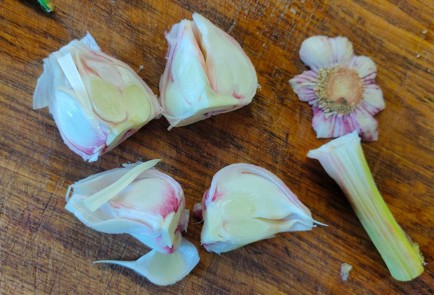 Фото шага рецепта Домашняя курица запеченная с яблоками и гарниром из зеленой фасоли 189448 шаг 5  